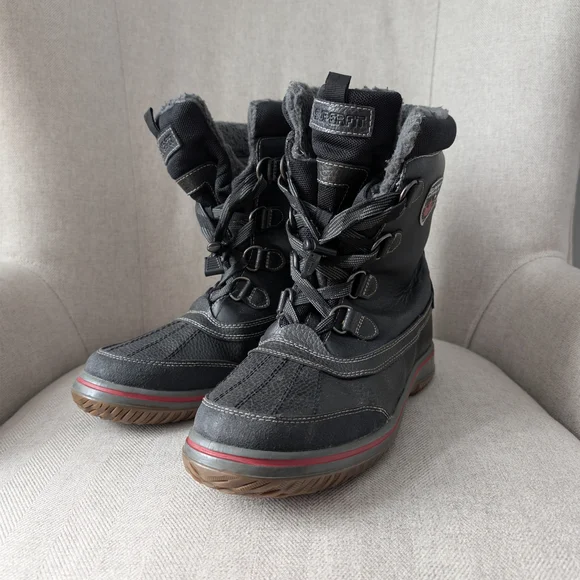 Men's Superfit Snow Boots Black/Gum Size 11 - Picture 2 of 6